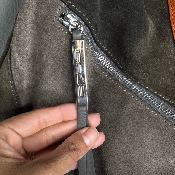 Innue Patchwork Italian Leather Hobo Tote Suede & Leather Shoulder Bag - Picture 2 of 9